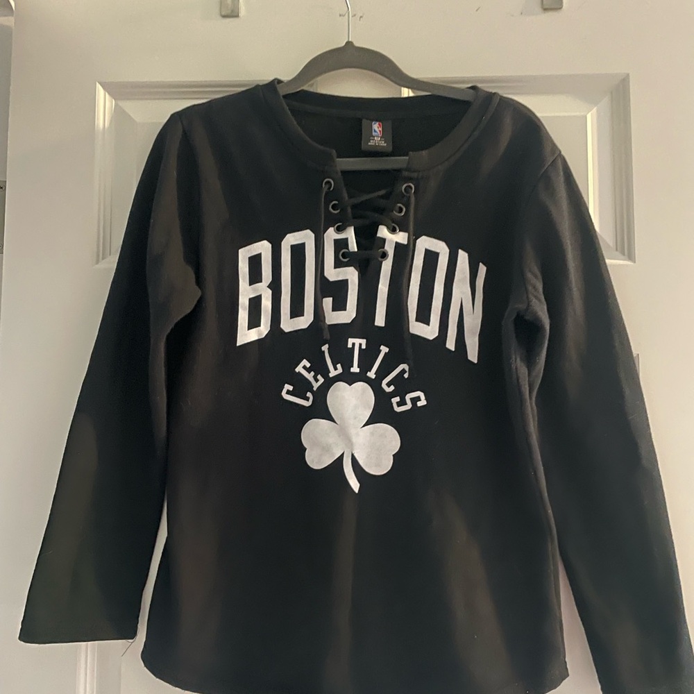 Boston Celtics Black Long Sleeve Shirt